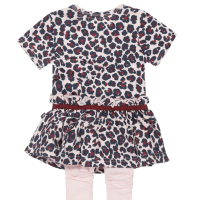 Dirkje babypakje roos (kleedje + broekje)